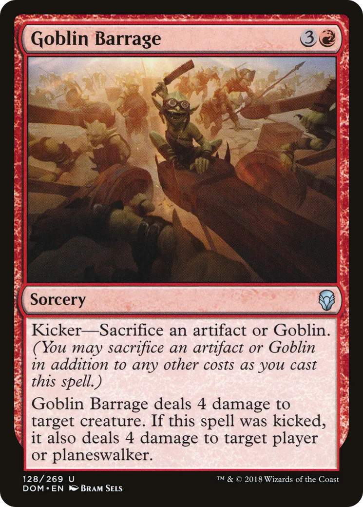 Barrage gobelin — Dominaria — Magic: The Gathering