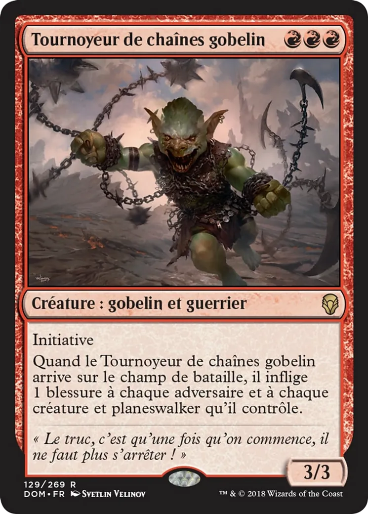 Tournoyeur de chaînes gobelin — Dominaria — Magic: The Gathering