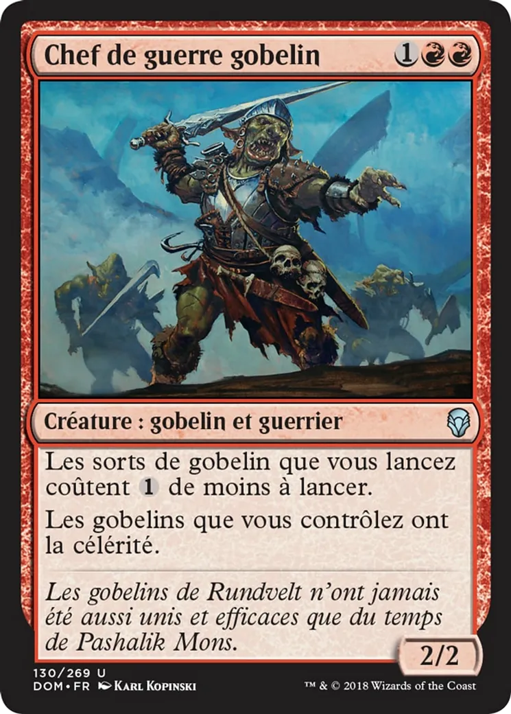 Chef de guerre gobelin — Dominaria — Magic: The Gathering