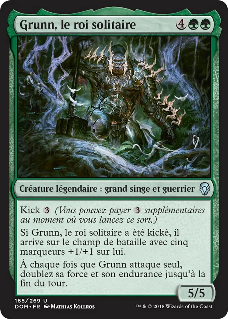 Grunn, le roi solitaire — Dominaria — Magic: The Gathering