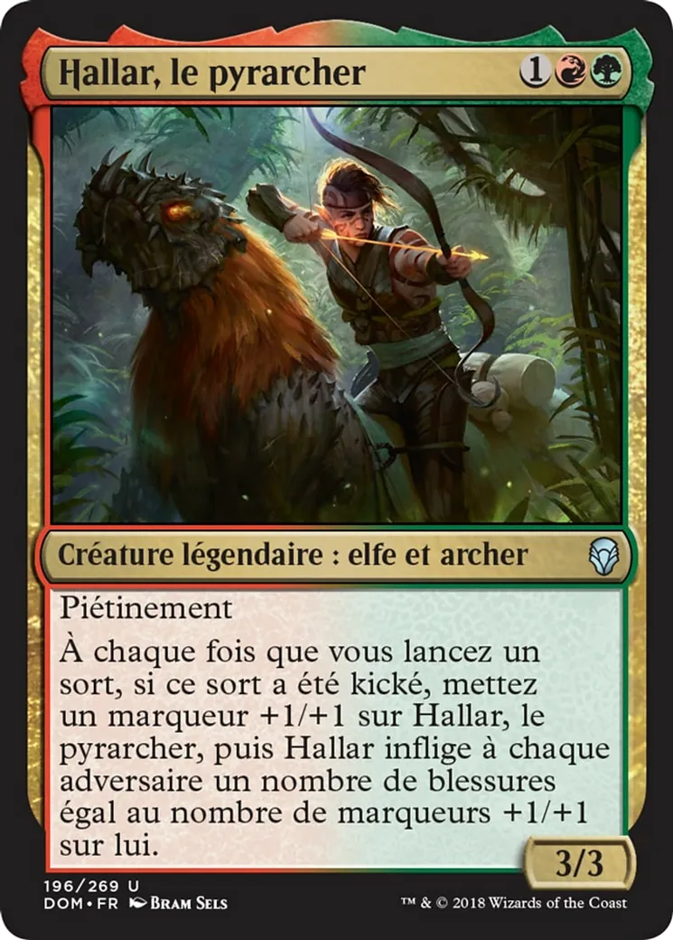 Hallar, le pyrarcher — Dominaria — Magic: The Gathering