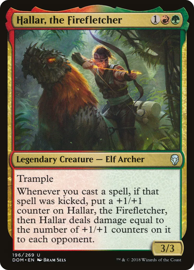 Hallar, le pyrarcher — Dominaria — Magic: The Gathering