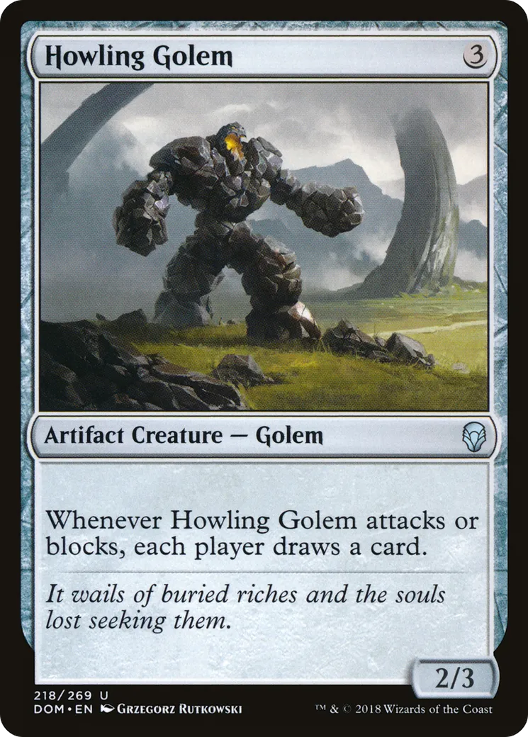 Golem rugissant — Dominaria — Magic: The Gathering