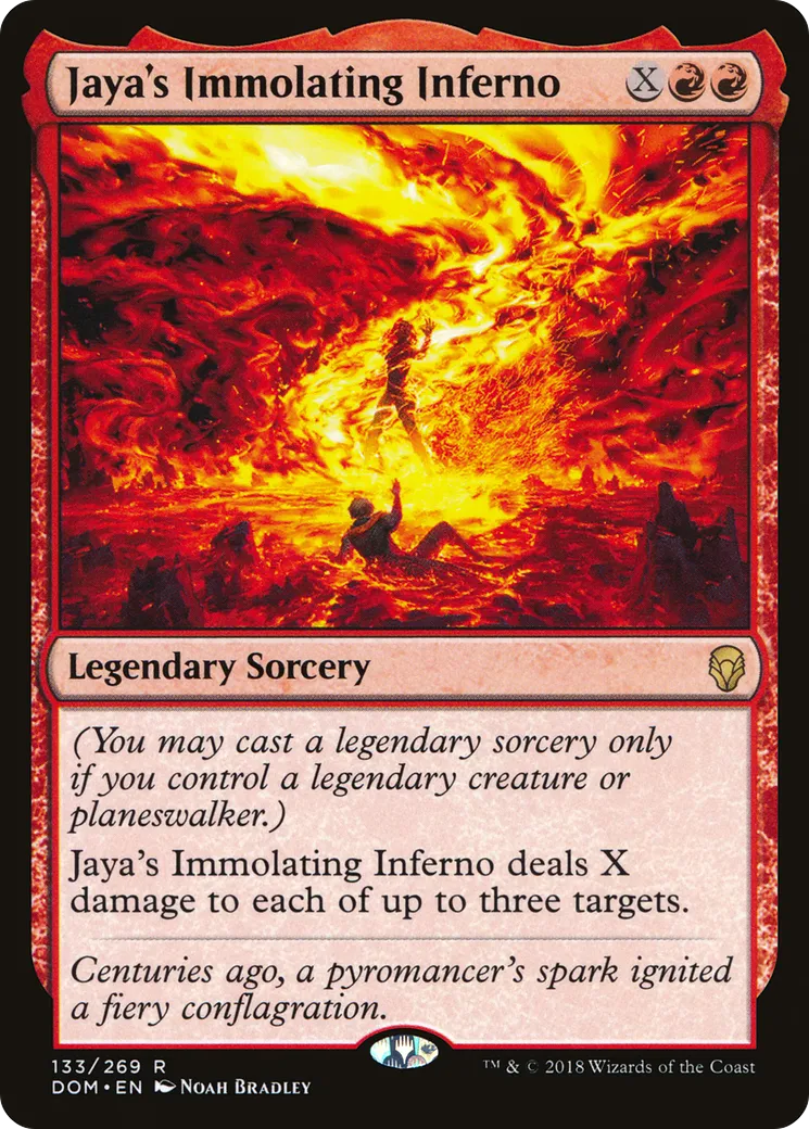 Jaya's Immolating Inferno — Dominaria — Magic: The Gathering