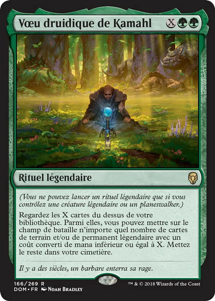 Vœu druidique de Kamahl — Dominaria — Magic: The Gathering