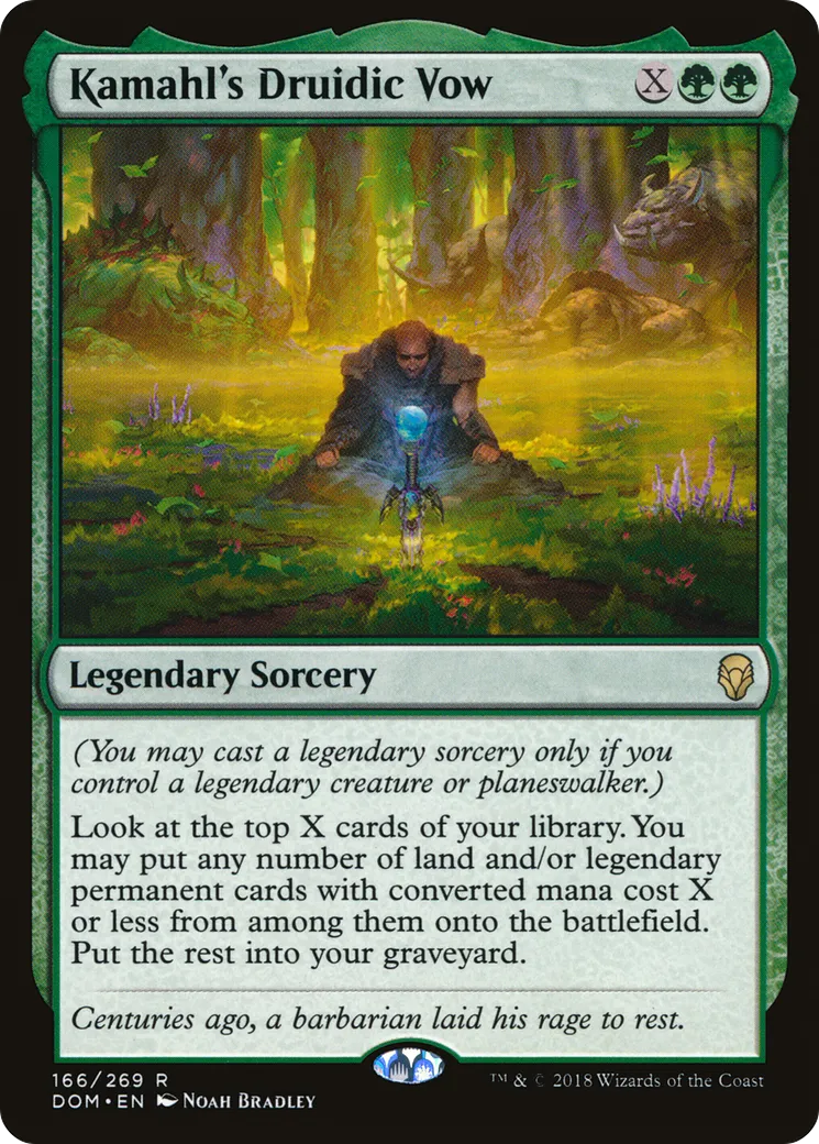 Kamahl's Druidic Vow — Dominaria — Magic: The Gathering
