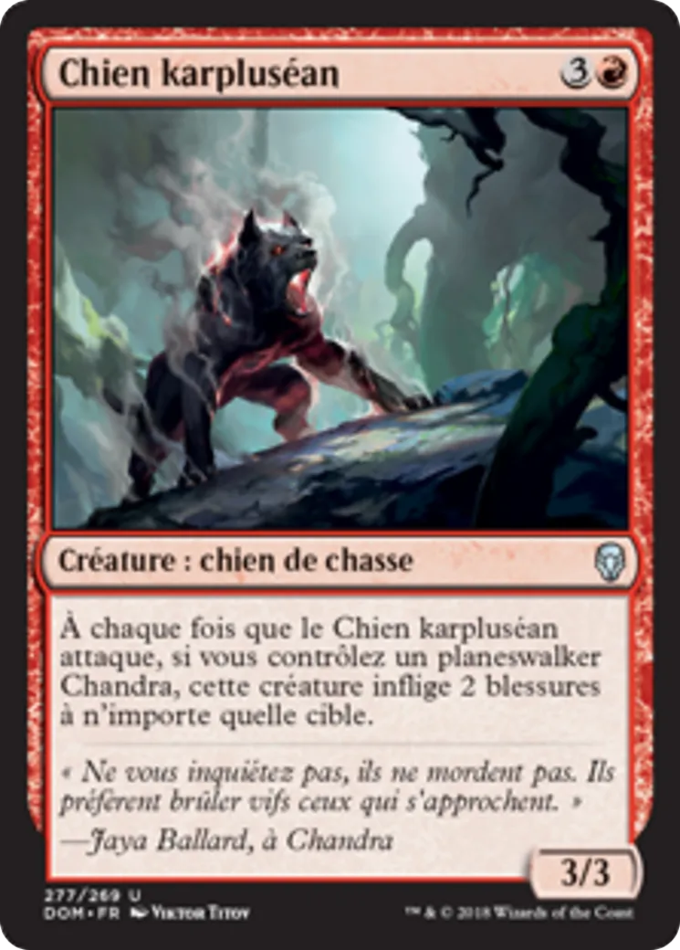 Chien karpluséan — Dominaria — Magic: The Gathering