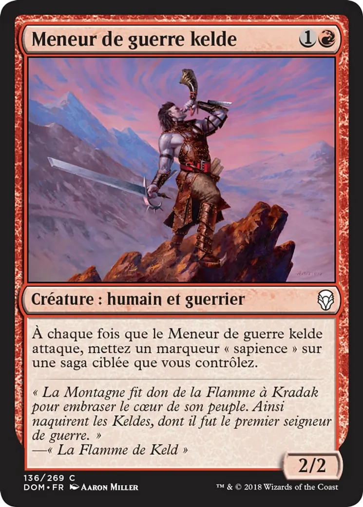 Meneur de guerre kelde — Dominaria — Magic: The Gathering