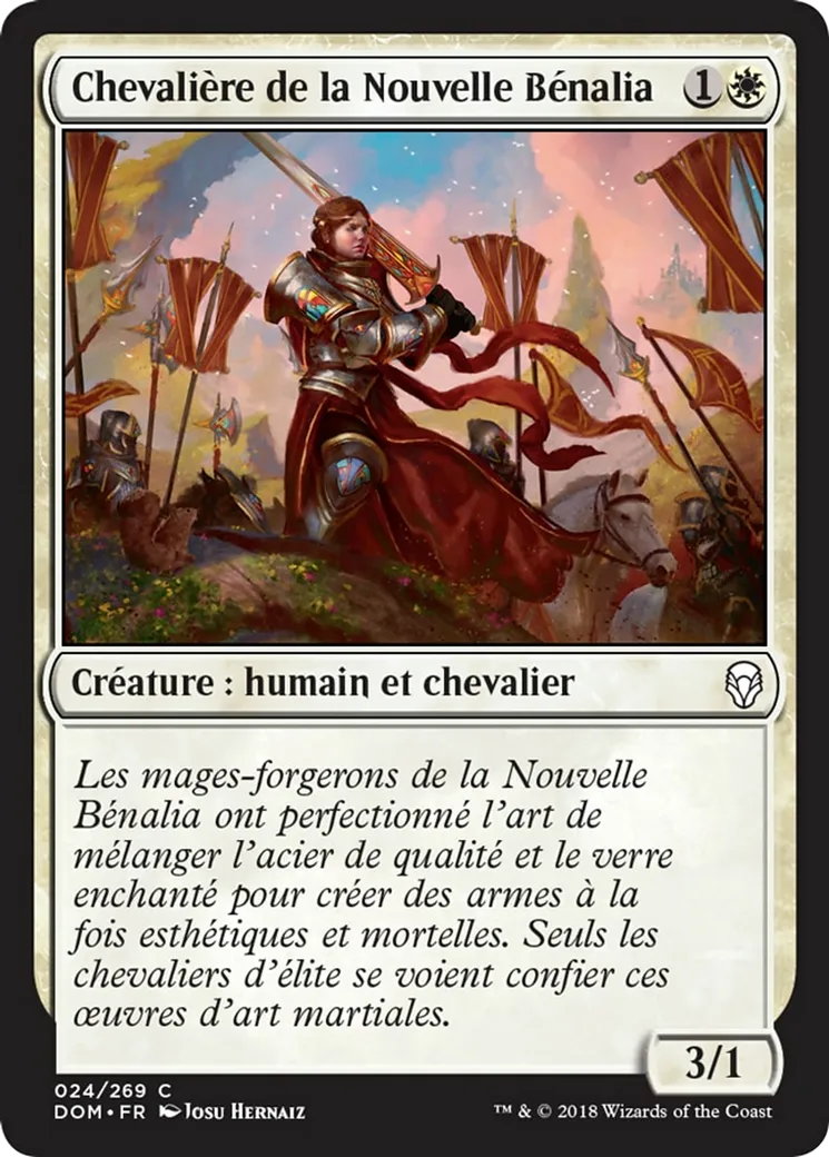 Chevalière de la Nouvelle Bénalia — Dominaria — Magic: The Gathering