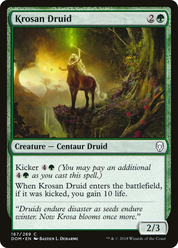Druidesse krosiane — Dominaria — Magic: The Gathering