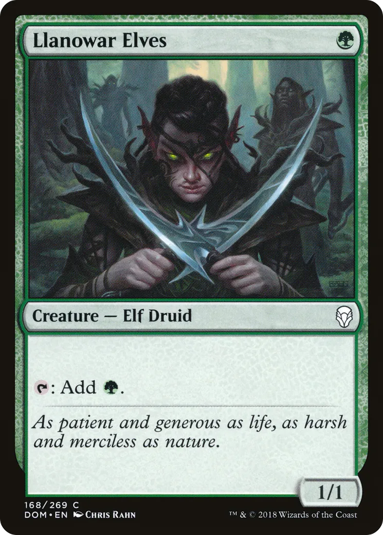 Llanowar Elves — Dominaria — Magic: The Gathering