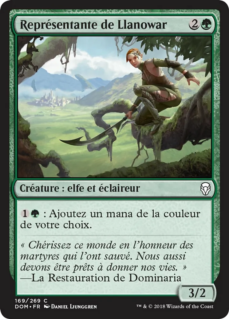 Représentante de Llanowar — Dominaria — Magic: The Gathering