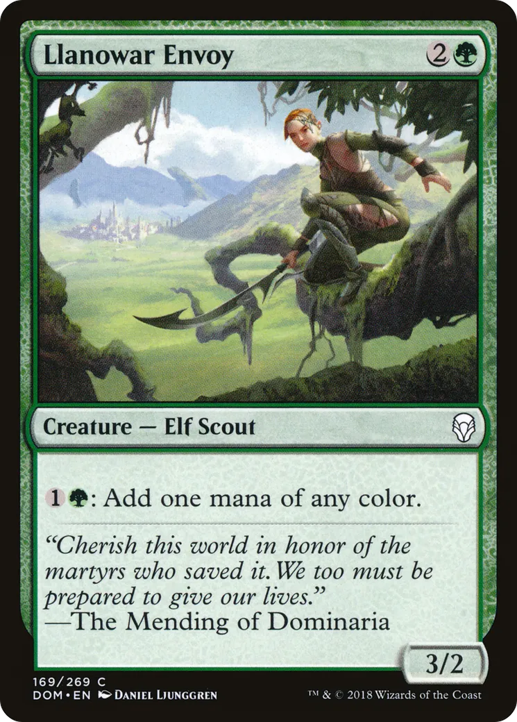 Représentante de Llanowar — Dominaria — Magic: The Gathering