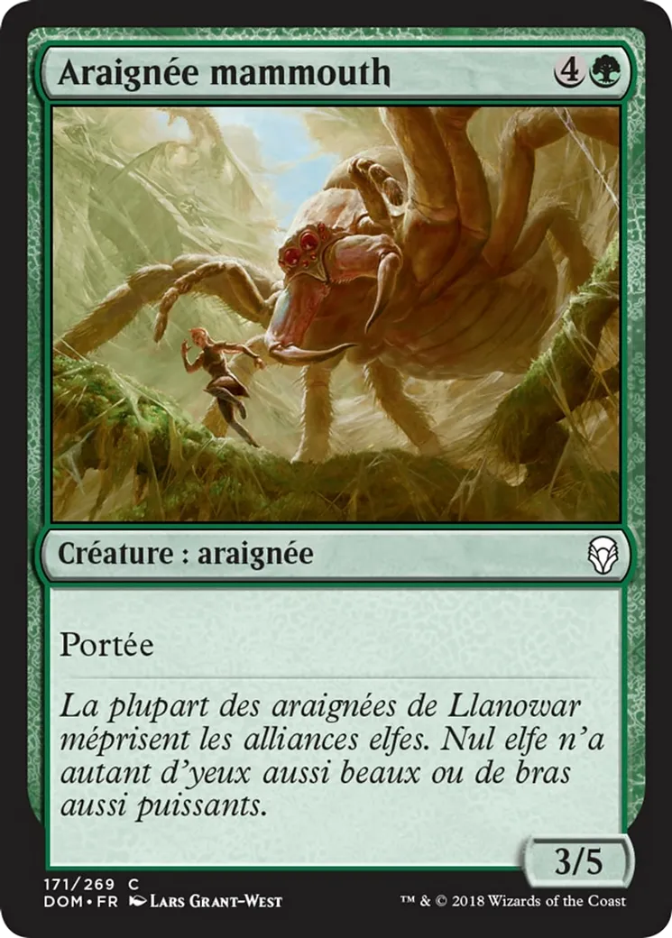 Araignée mammouth — Dominaria — Magic: The Gathering