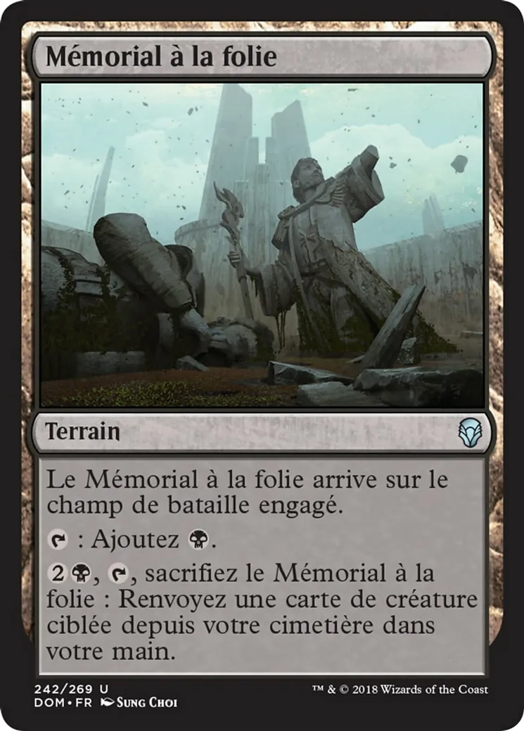 Mémorial à la folie — Dominaria — Magic: The Gathering