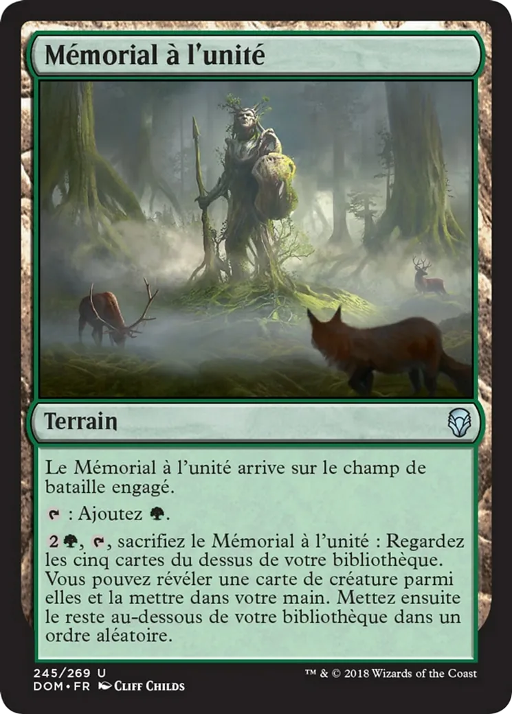 Mémorial à l'unité — Dominaria — Magic: The Gathering