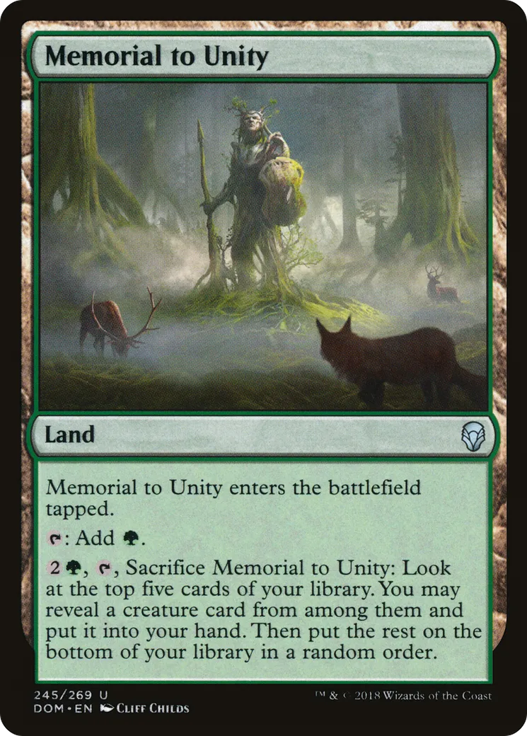 Memorial to Unity — Dominaria — Magic: The Gathering