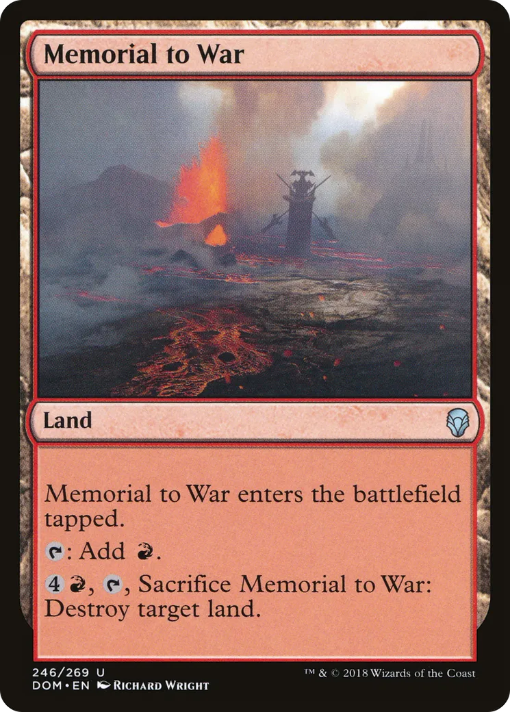 Memorial to War — Dominaria — Magic: The Gathering