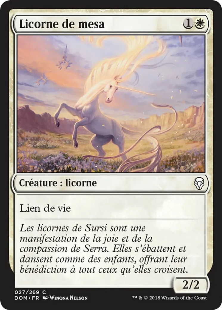 Licorne de mesa — Dominaria — Magic: The Gathering