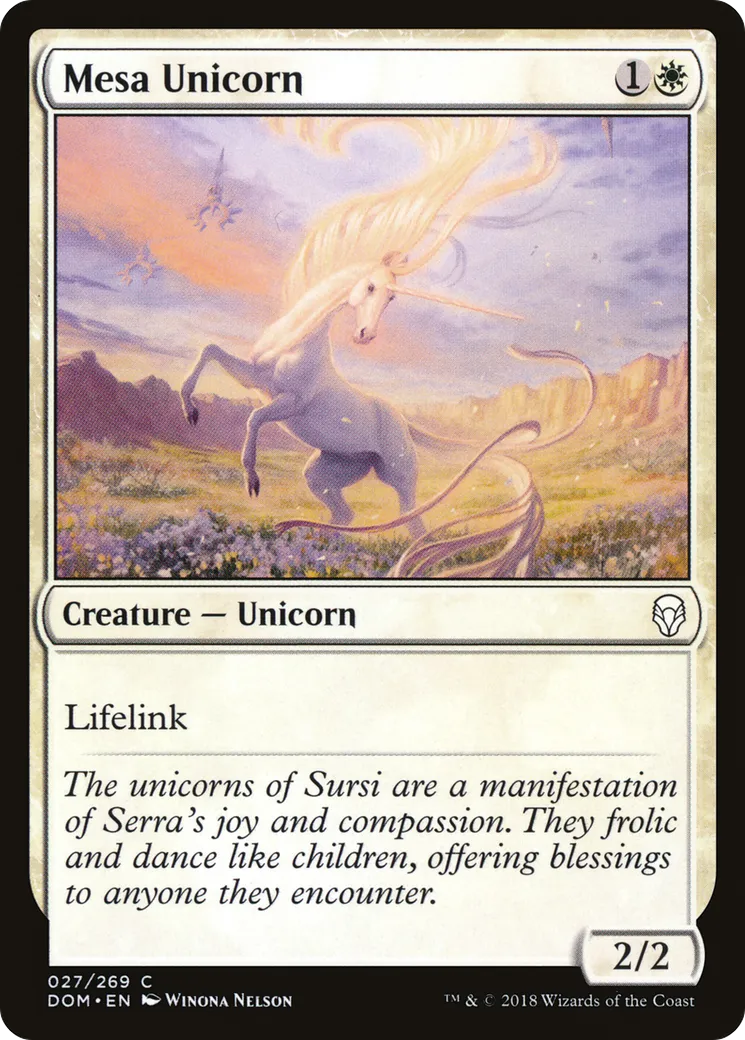 Mesa Unicorn — Dominaria — Magic: The Gathering