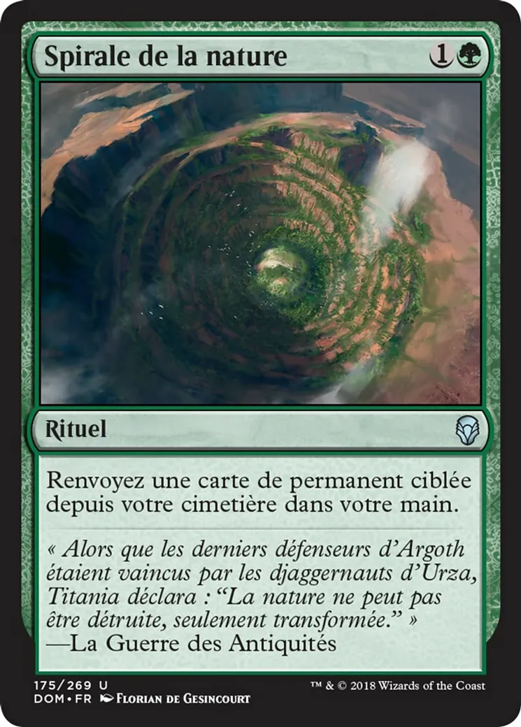 Spirale de la nature — Dominaria — Magic: The Gathering