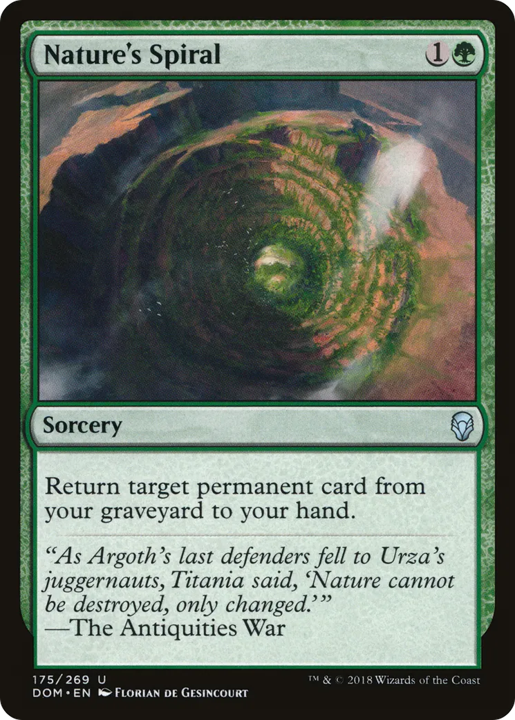 Spirale de la nature — Dominaria — Magic: The Gathering
