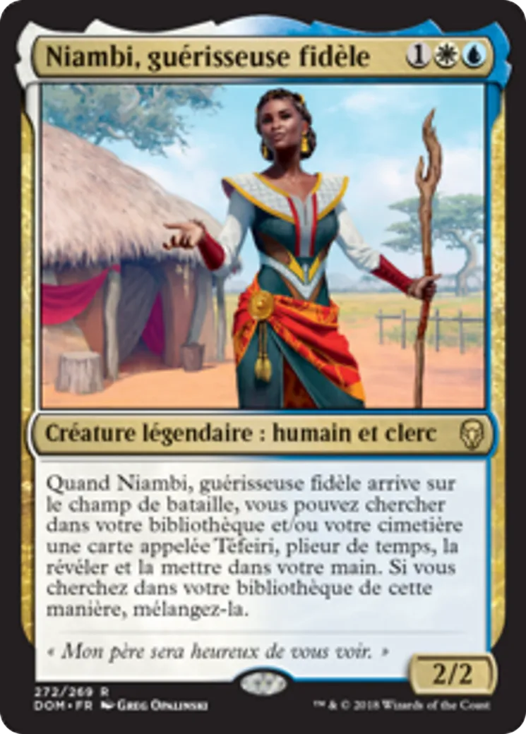 Niambi, guérisseuse fidèle — Dominaria — Magic: The Gathering