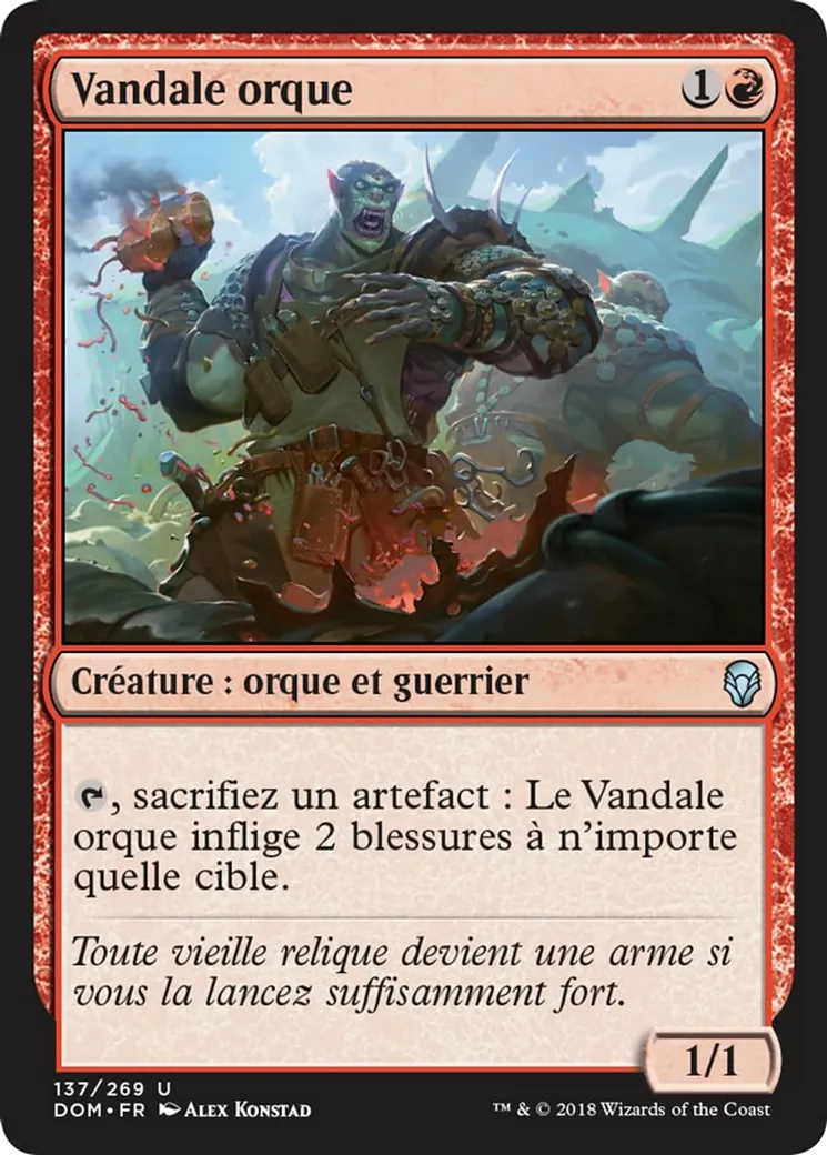 Vandale orque — Dominaria — Magic: The Gathering
