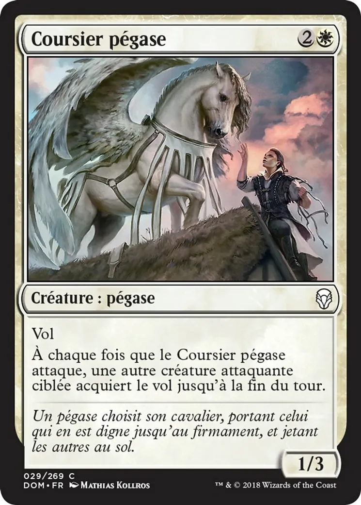 Coursier pégase — Dominaria — Magic: The Gathering