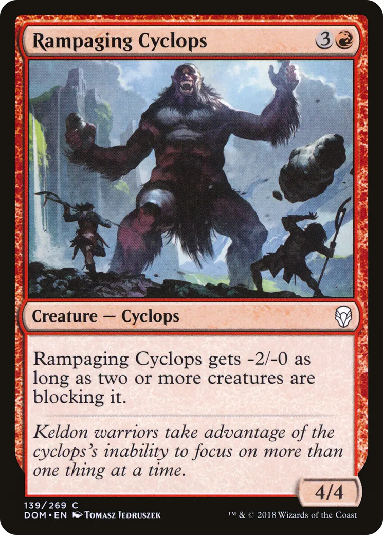 Cyclope déchaîné — Dominaria — Magic: The Gathering