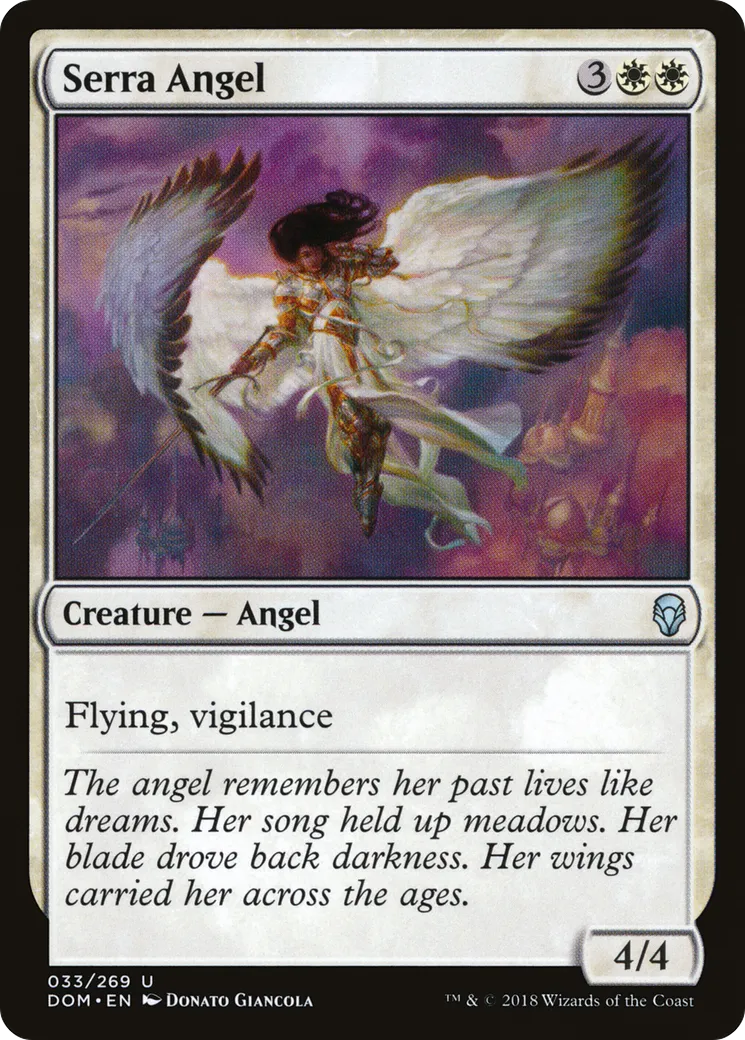 Serra Angel — Dominaria — Magic: The Gathering
