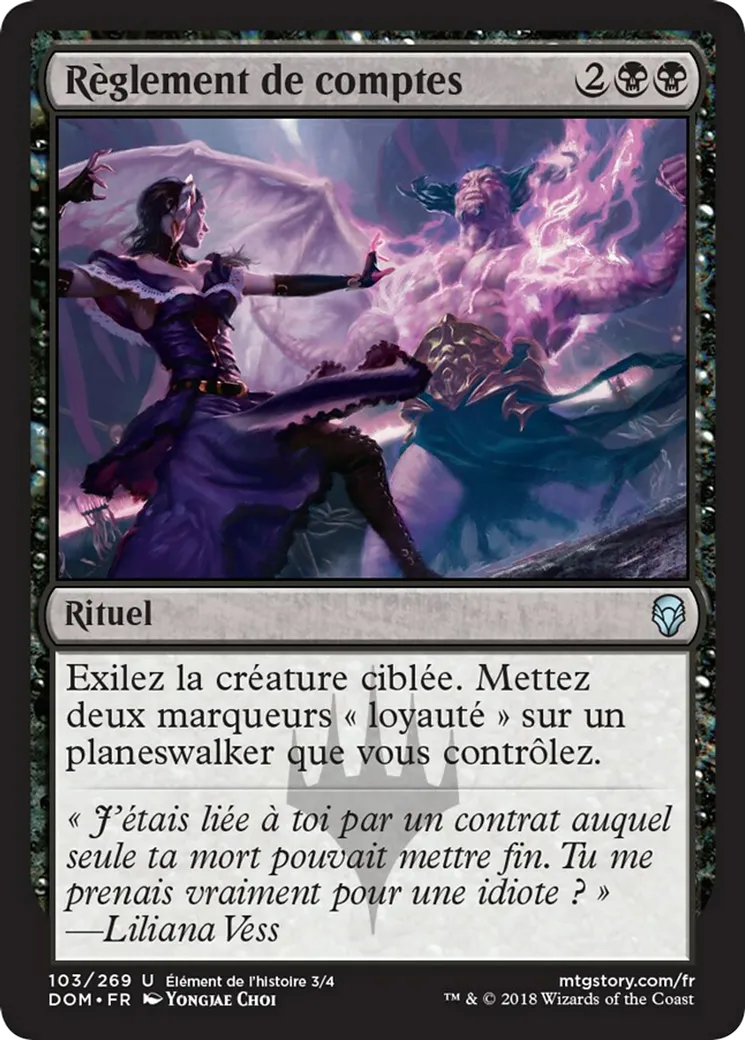 Règlement de comptes — Dominaria — Magic: The Gathering