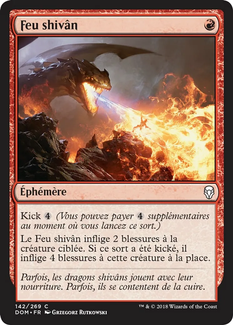Feu shivân — Dominaria — Magic: The Gathering