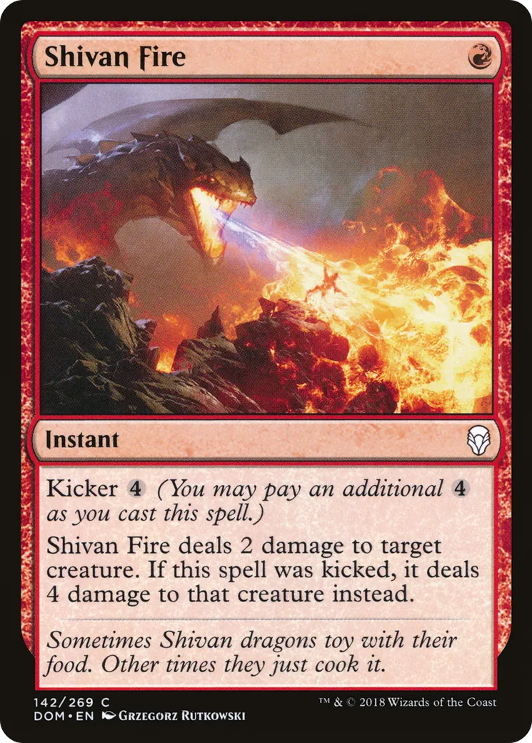 Shivan Fire — Dominaria — Magic: The Gathering