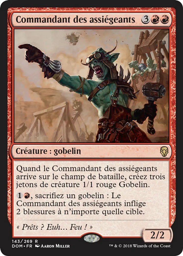 Commandant des assiégeants — Dominaria — Magic: The Gathering