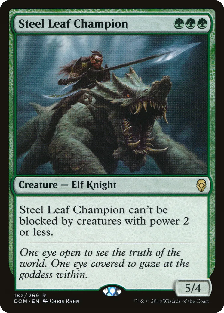 Steel Leaf Champion — Dominaria — Magic: The Gathering