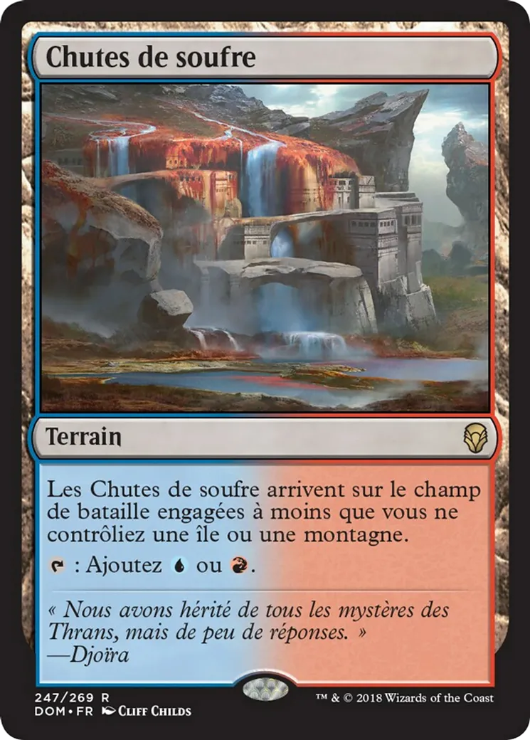Chutes de soufre — Dominaria — Magic: The Gathering