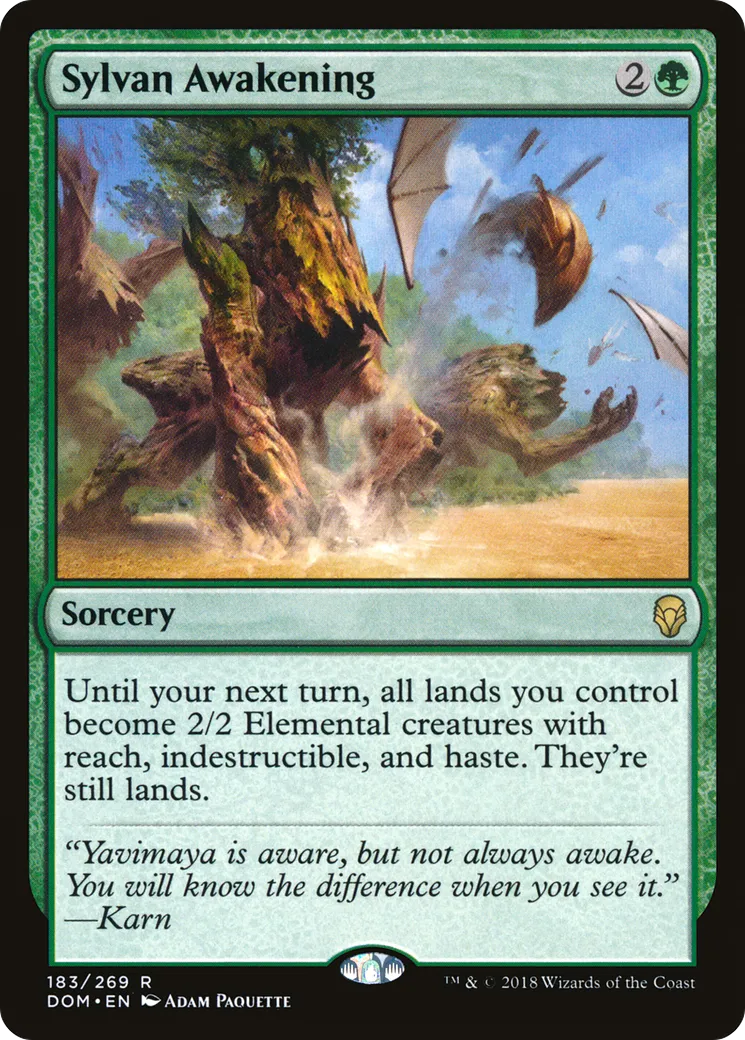 Sylvan Awakening — Dominaria — Magic: The Gathering