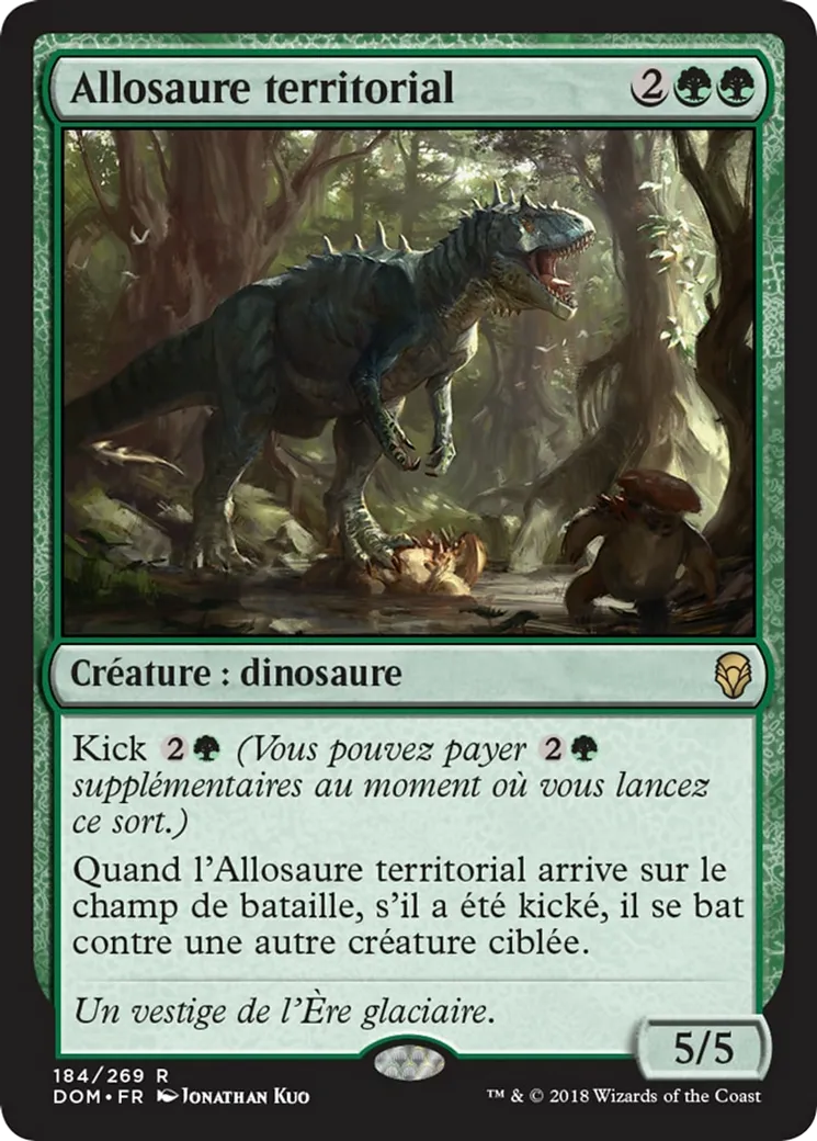 Allosaure territorial — Dominaria — Magic: The Gathering