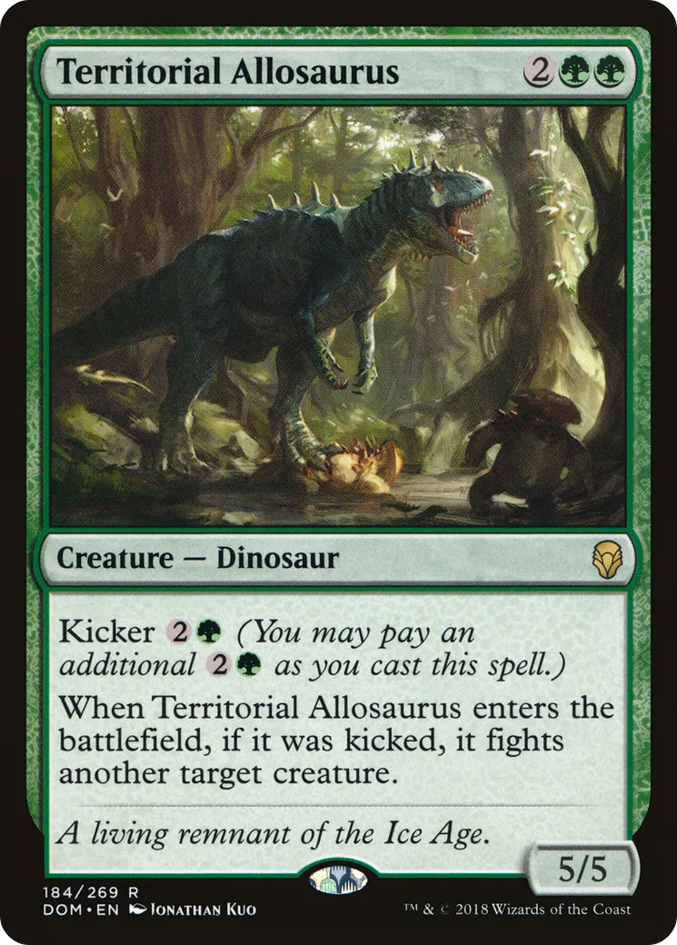 Allosaure territorial — Dominaria — Magic: The Gathering