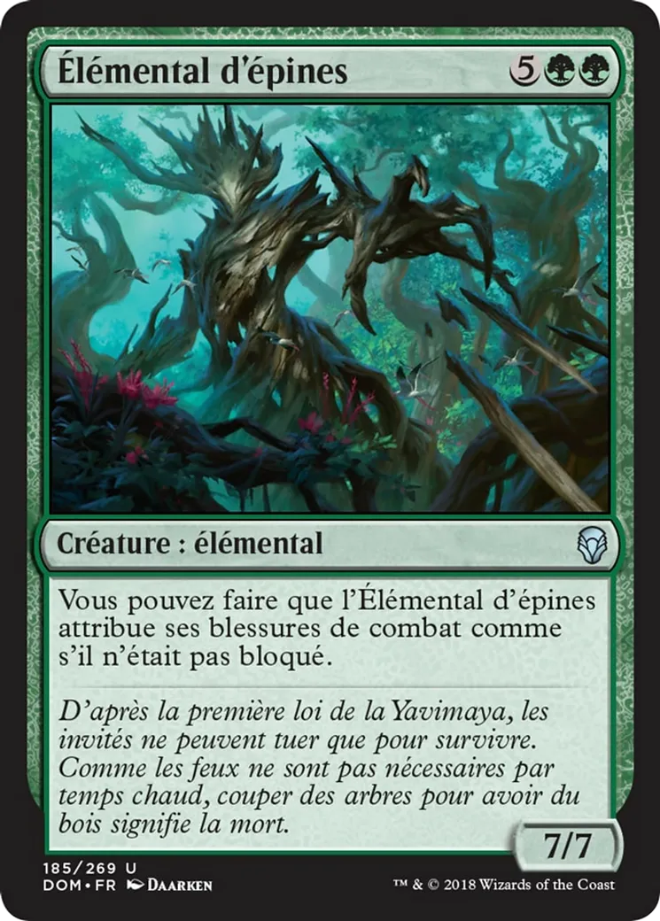 Élémental d'épines — Dominaria — Magic: The Gathering