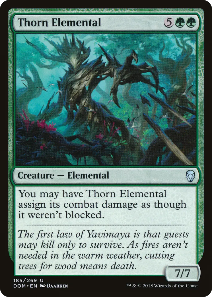 Thorn Elemental — Dominaria — Magic: The Gathering