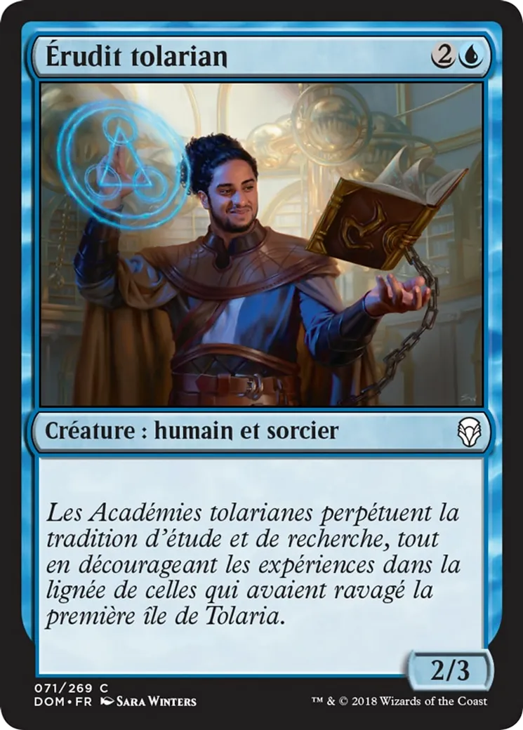 Érudit tolarian — Dominaria — Magic: The Gathering
