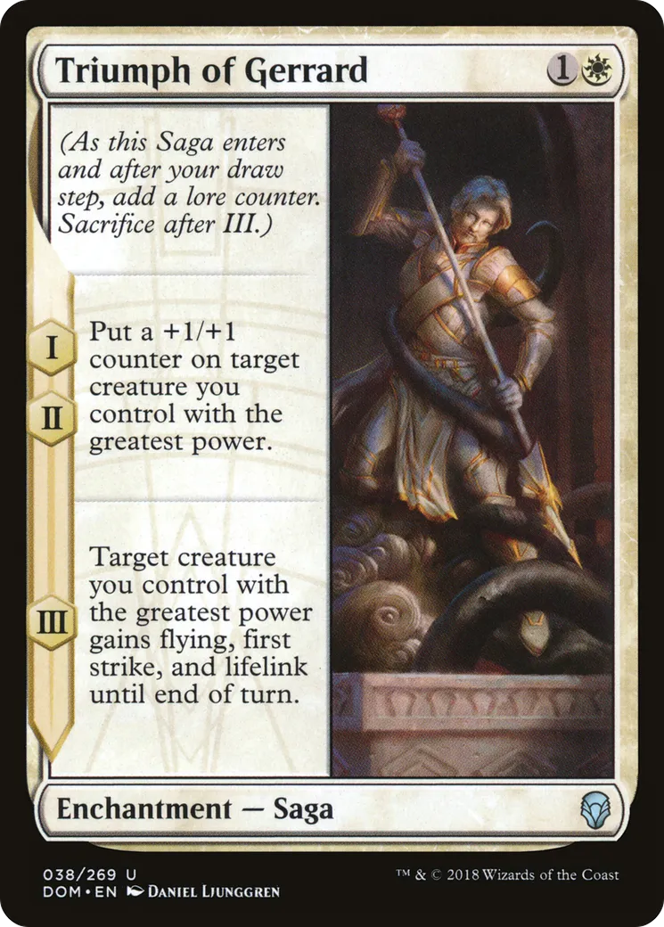 Triumph of Gerrard — Dominaria — Magic: The Gathering