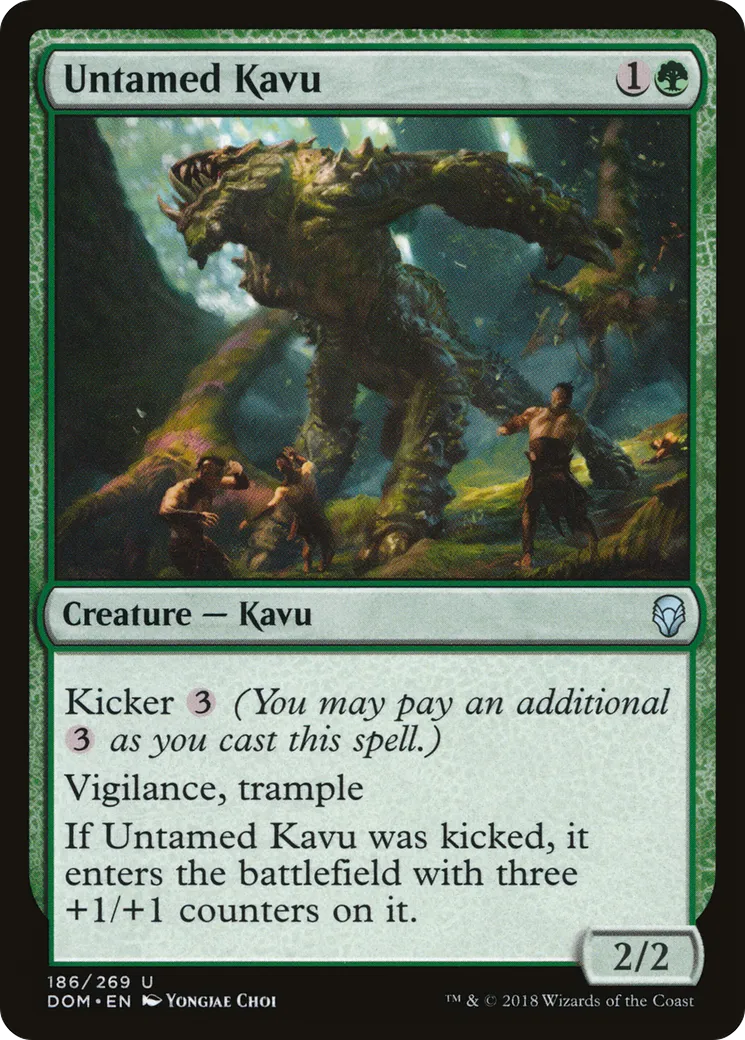 Untamed Kavu — Dominaria — Magic: The Gathering