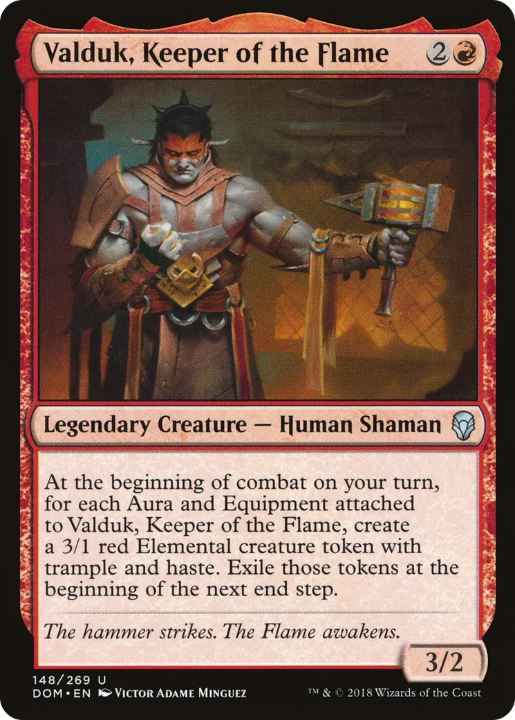 Valduk, gardien de la Flamme — Dominaria — Magic: The Gathering