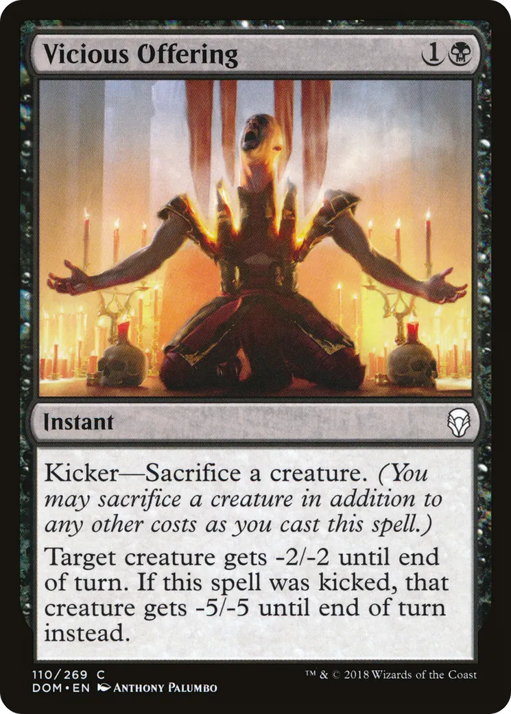 Vicious Offering — Dominaria — Magic: The Gathering