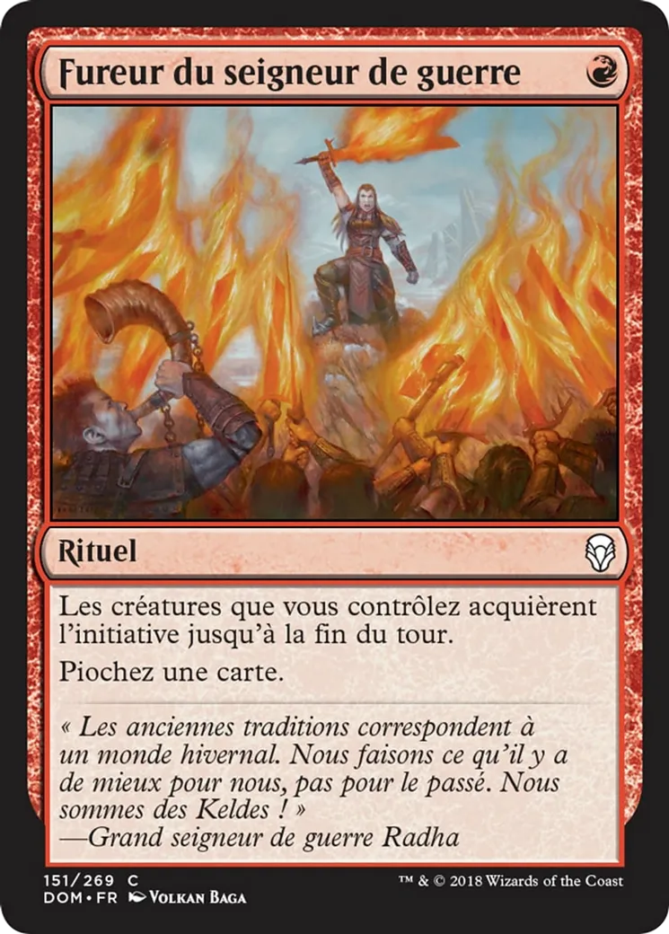 Fureur du seigneur de guerre — Dominaria — Magic: The Gathering