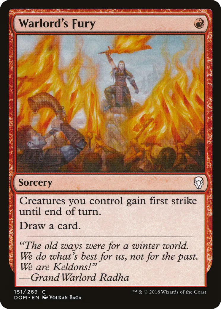 Warlord's Fury — Dominaria — Magic: The Gathering