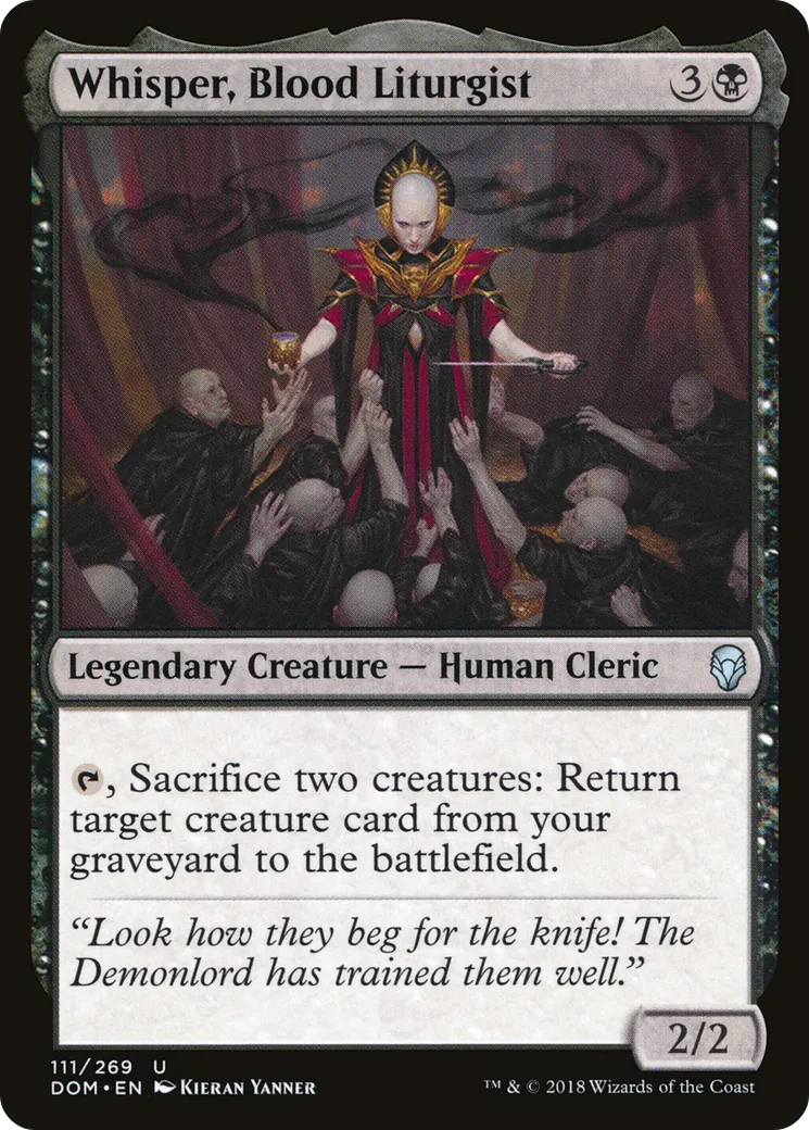 Murmure, liturgiste de sang — Dominaria — Magic: The Gathering